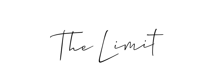 Allison_Script is a professional signature style that is perfect for those who want to add a touch of class to their signature. It is also a great choice for those who want to make their signature more unique. Get The Limit name to fancy signature for free. The Limit signature style 2 images and pictures png