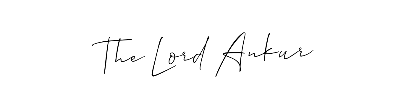 It looks lik you need a new signature style for name The Lord Ankur. Design unique handwritten (Allison_Script) signature with our free signature maker in just a few clicks. The Lord Ankur signature style 2 images and pictures png