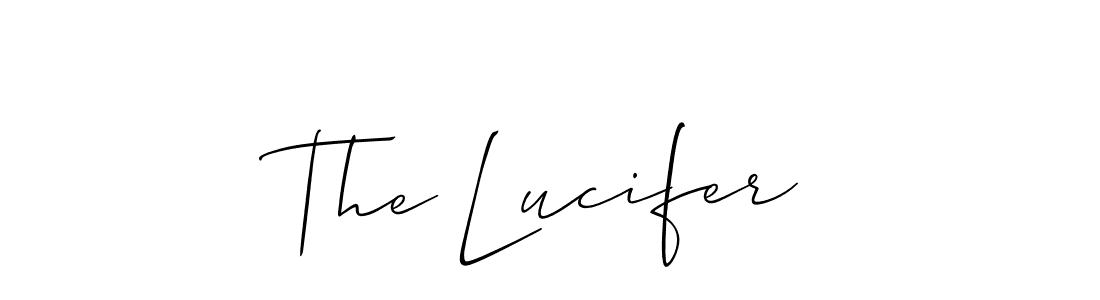 This is the best signature style for the The Lucifer name. Also you like these signature font (Allison_Script). Mix name signature. The Lucifer signature style 2 images and pictures png