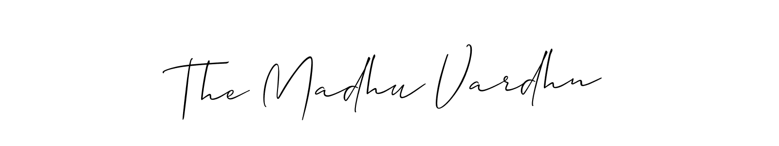 Create a beautiful signature design for name The Madhu Vardhn. With this signature (Allison_Script) fonts, you can make a handwritten signature for free. The Madhu Vardhn signature style 2 images and pictures png