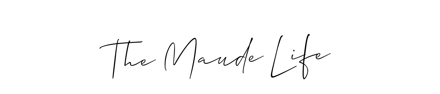 The Maude Life stylish signature style. Best Handwritten Sign (Allison_Script) for my name. Handwritten Signature Collection Ideas for my name The Maude Life. The Maude Life signature style 2 images and pictures png