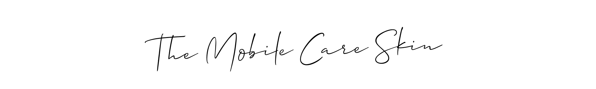 Similarly Allison_Script is the best handwritten signature design. Signature creator online .You can use it as an online autograph creator for name The Mobile Care Skin. The Mobile Care Skin signature style 2 images and pictures png