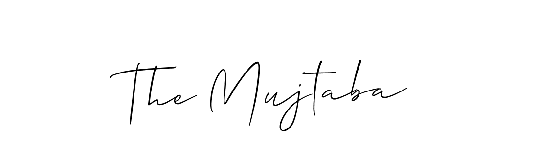 You should practise on your own different ways (Allison_Script) to write your name (The Mujtaba) in signature. don't let someone else do it for you. The Mujtaba signature style 2 images and pictures png