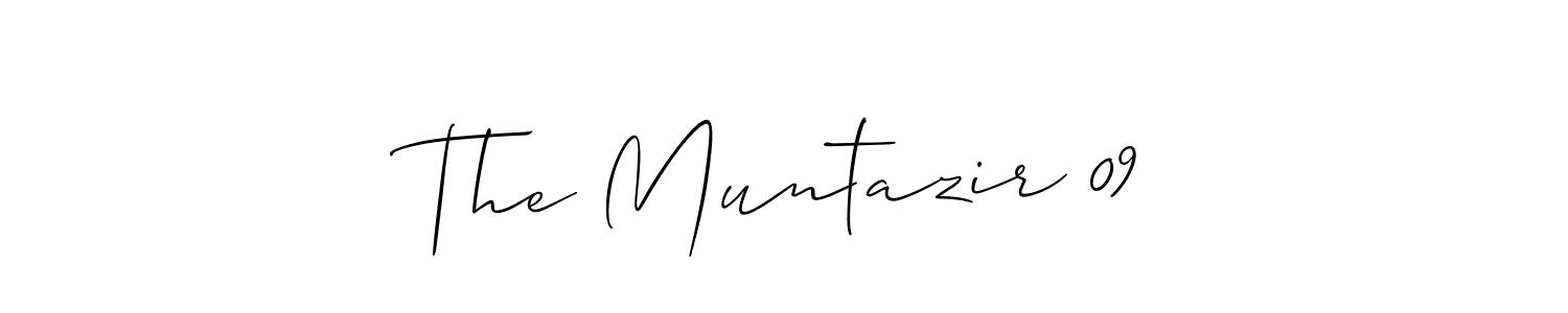 if you are searching for the best signature style for your name The Muntazir 09. so please give up your signature search. here we have designed multiple signature styles  using Allison_Script. The Muntazir 09 signature style 2 images and pictures png