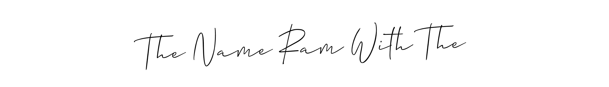 Once you've used our free online signature maker to create your best signature Allison_Script style, it's time to enjoy all of the benefits that The Name Ram With The name signing documents. The Name Ram With The signature style 2 images and pictures png
