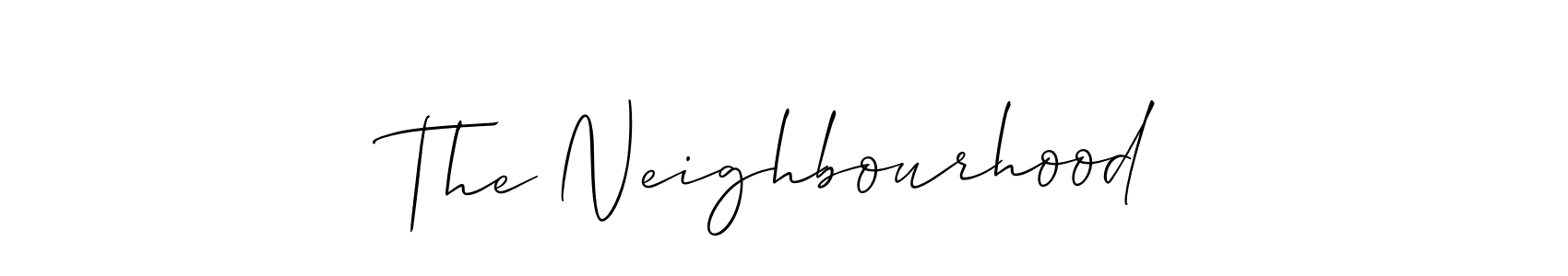 This is the best signature style for the The Neighbourhood name. Also you like these signature font (Allison_Script). Mix name signature. The Neighbourhood signature style 2 images and pictures png