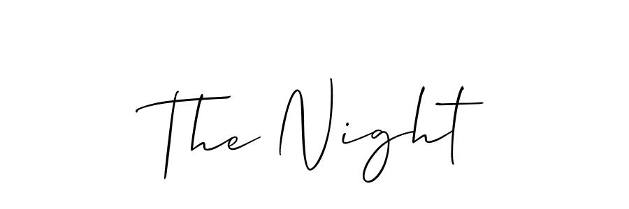 You should practise on your own different ways (Allison_Script) to write your name (The Night) in signature. don't let someone else do it for you. The Night signature style 2 images and pictures png