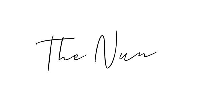 How to Draw The Nun signature style? Allison_Script is a latest design signature styles for name The Nun. The Nun signature style 2 images and pictures png