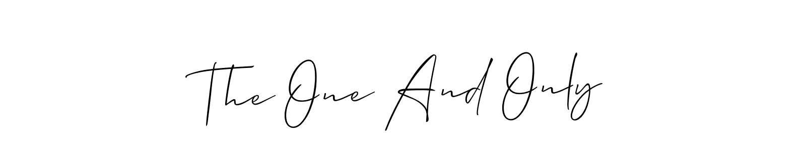 Best and Professional Signature Style for The One And Only. Allison_Script Best Signature Style Collection. The One And Only signature style 2 images and pictures png