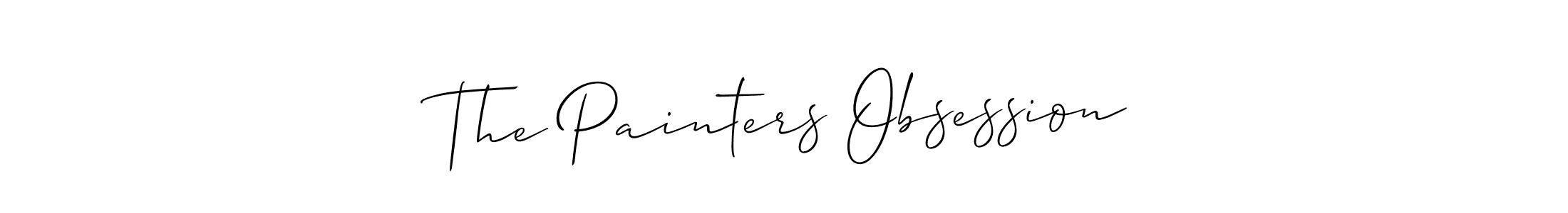 if you are searching for the best signature style for your name The Painters Obsession. so please give up your signature search. here we have designed multiple signature styles  using Allison_Script. The Painters Obsession signature style 2 images and pictures png
