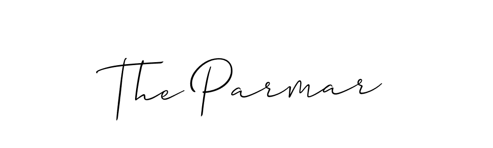 How to make The Parmar signature? Allison_Script is a professional autograph style. Create handwritten signature for The Parmar name. The Parmar signature style 2 images and pictures png