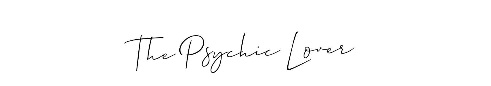 The best way (Allison_Script) to make a short signature is to pick only two or three words in your name. The name The Psychic Lover include a total of six letters. For converting this name. The Psychic Lover signature style 2 images and pictures png