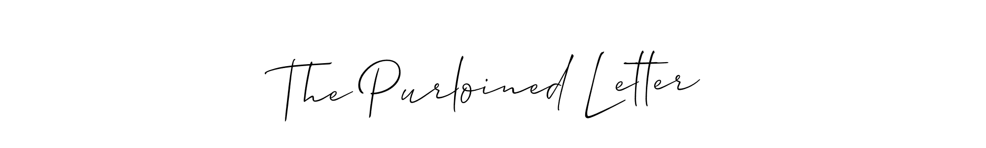 Design your own signature with our free online signature maker. With this signature software, you can create a handwritten (Allison_Script) signature for name The Purloined Letter. The Purloined Letter signature style 2 images and pictures png