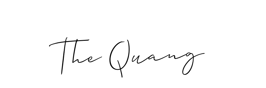 Create a beautiful signature design for name The Quang. With this signature (Allison_Script) fonts, you can make a handwritten signature for free. The Quang signature style 2 images and pictures png