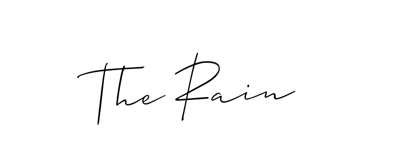 Also we have The Rain name is the best signature style. Create professional handwritten signature collection using Allison_Script autograph style. The Rain signature style 2 images and pictures png