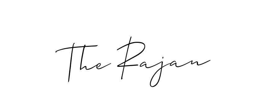 How to make The Rajan signature? Allison_Script is a professional autograph style. Create handwritten signature for The Rajan name. The Rajan signature style 2 images and pictures png