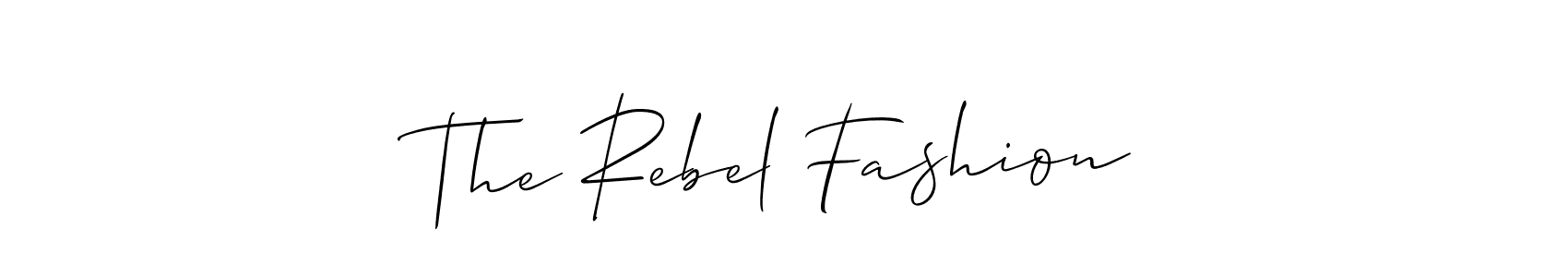 How to Draw The Rebel Fashion signature style? Allison_Script is a latest design signature styles for name The Rebel Fashion. The Rebel Fashion signature style 2 images and pictures png