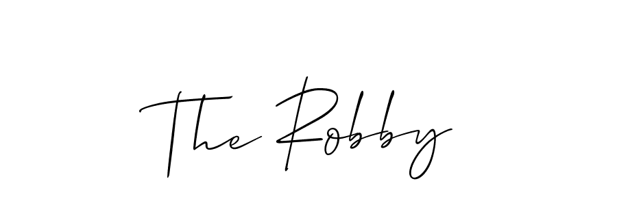 It looks lik you need a new signature style for name The Robby. Design unique handwritten (Allison_Script) signature with our free signature maker in just a few clicks. The Robby signature style 2 images and pictures png