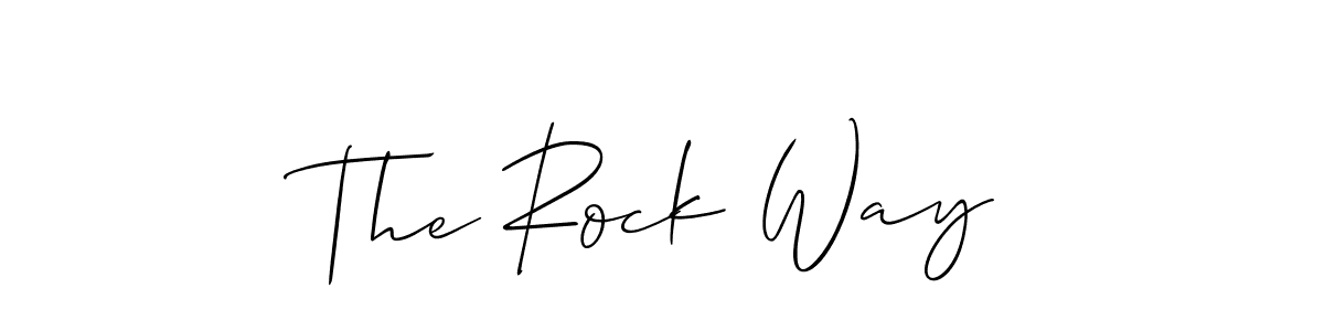 Once you've used our free online signature maker to create your best signature Allison_Script style, it's time to enjoy all of the benefits that The Rock Way name signing documents. The Rock Way signature style 2 images and pictures png