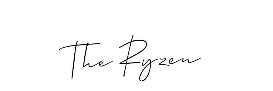 Make a beautiful signature design for name The Ryzen. With this signature (Allison_Script) style, you can create a handwritten signature for free. The Ryzen signature style 2 images and pictures png