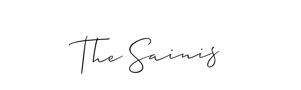 Create a beautiful signature design for name The Sainis. With this signature (Allison_Script) fonts, you can make a handwritten signature for free. The Sainis signature style 2 images and pictures png