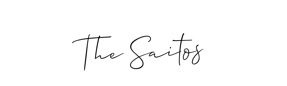 How to make The Saitos signature? Allison_Script is a professional autograph style. Create handwritten signature for The Saitos name. The Saitos signature style 2 images and pictures png