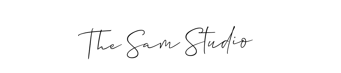 Use a signature maker to create a handwritten signature online. With this signature software, you can design (Allison_Script) your own signature for name The Sam Studio. The Sam Studio signature style 2 images and pictures png