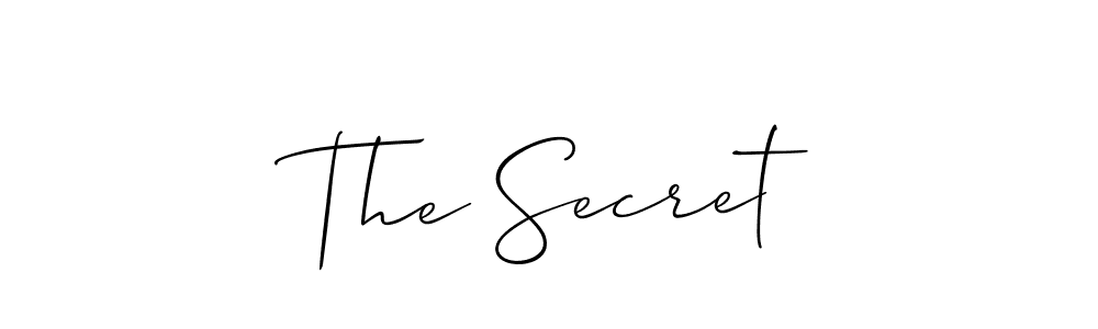 The Secret stylish signature style. Best Handwritten Sign (Allison_Script) for my name. Handwritten Signature Collection Ideas for my name The Secret. The Secret signature style 2 images and pictures png
