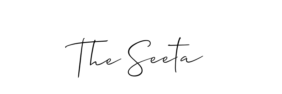 How to Draw The Seeta signature style? Allison_Script is a latest design signature styles for name The Seeta. The Seeta signature style 2 images and pictures png