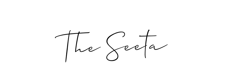 How to Draw The Seeta signature style? Allison_Script is a latest design signature styles for name The Seeta. The Seeta signature style 2 images and pictures png