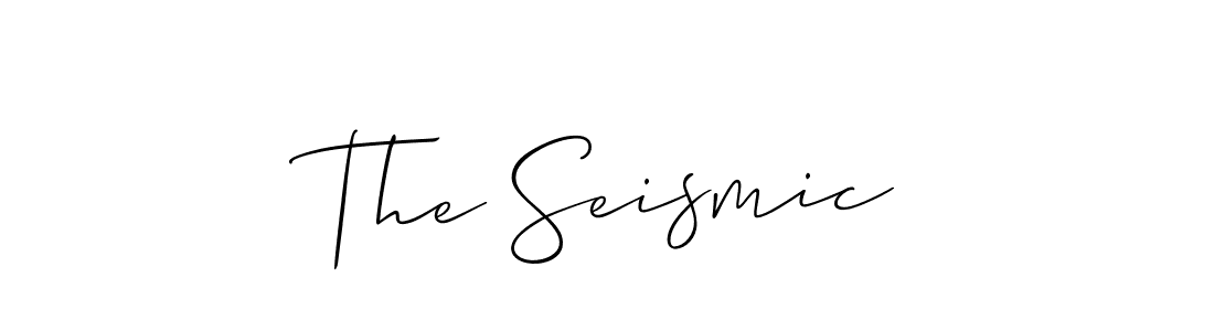 Similarly Allison_Script is the best handwritten signature design. Signature creator online .You can use it as an online autograph creator for name The Seismic. The Seismic signature style 2 images and pictures png
