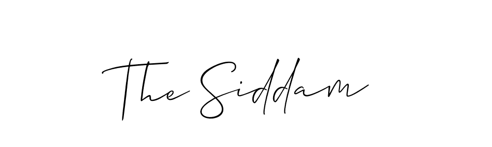 if you are searching for the best signature style for your name The Siddam. so please give up your signature search. here we have designed multiple signature styles  using Allison_Script. The Siddam signature style 2 images and pictures png