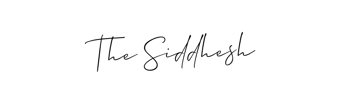 How to make The Siddhesh name signature. Use Allison_Script style for creating short signs online. This is the latest handwritten sign. The Siddhesh signature style 2 images and pictures png