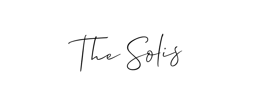 How to make The Solis name signature. Use Allison_Script style for creating short signs online. This is the latest handwritten sign. The Solis signature style 2 images and pictures png