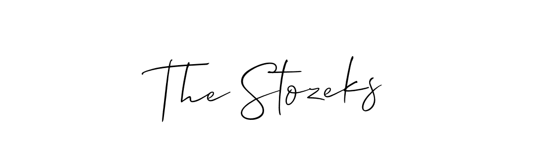 Similarly Allison_Script is the best handwritten signature design. Signature creator online .You can use it as an online autograph creator for name The Stozeks. The Stozeks signature style 2 images and pictures png