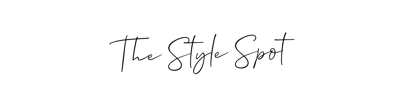 The Style Spot stylish signature style. Best Handwritten Sign (Allison_Script) for my name. Handwritten Signature Collection Ideas for my name The Style Spot. The Style Spot signature style 2 images and pictures png