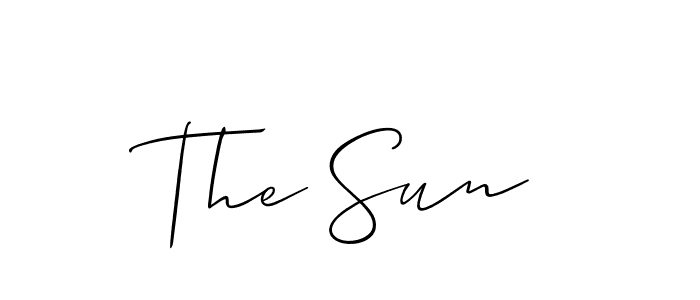 You should practise on your own different ways (Allison_Script) to write your name (The Sun) in signature. don't let someone else do it for you. The Sun signature style 2 images and pictures png
