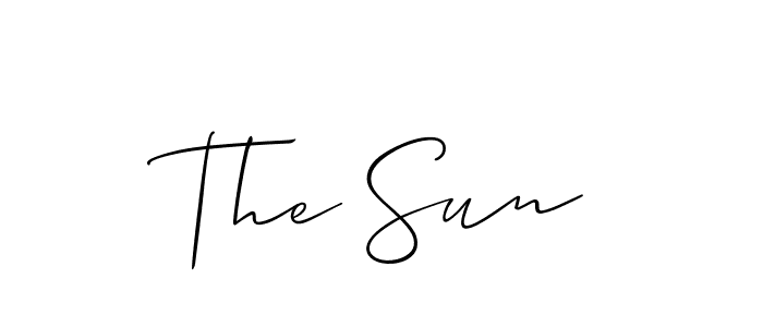 Allison_Script is a professional signature style that is perfect for those who want to add a touch of class to their signature. It is also a great choice for those who want to make their signature more unique. Get The Sun name to fancy signature for free. The Sun signature style 2 images and pictures png
