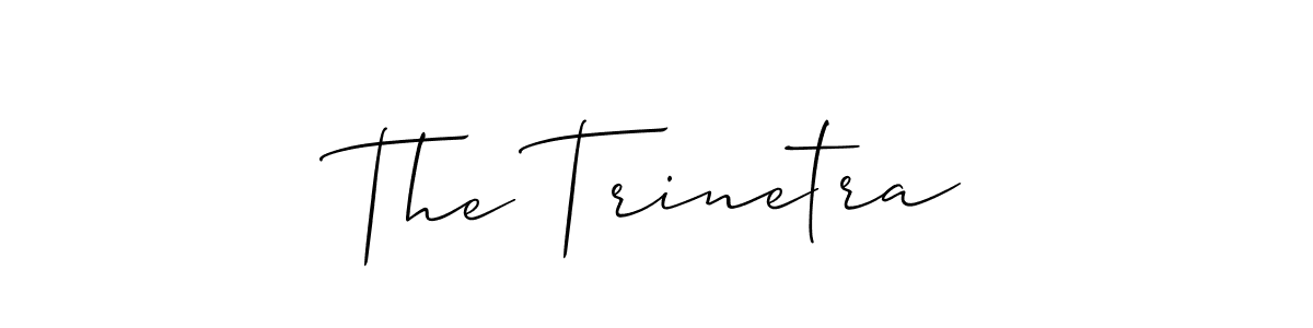 The Trinetra stylish signature style. Best Handwritten Sign (Allison_Script) for my name. Handwritten Signature Collection Ideas for my name The Trinetra. The Trinetra signature style 2 images and pictures png