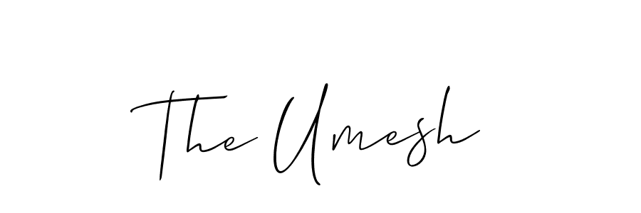 Make a beautiful signature design for name The Umesh. With this signature (Allison_Script) style, you can create a handwritten signature for free. The Umesh signature style 2 images and pictures png