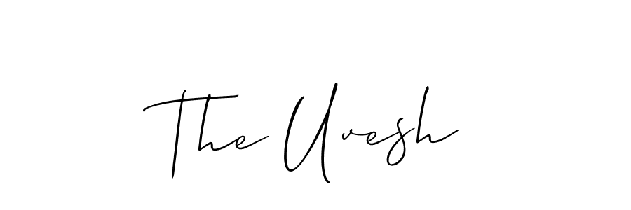 Similarly Allison_Script is the best handwritten signature design. Signature creator online .You can use it as an online autograph creator for name The Uvesh. The Uvesh signature style 2 images and pictures png