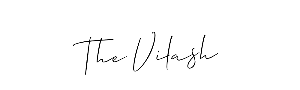Make a beautiful signature design for name The Vilash. With this signature (Allison_Script) style, you can create a handwritten signature for free. The Vilash signature style 2 images and pictures png