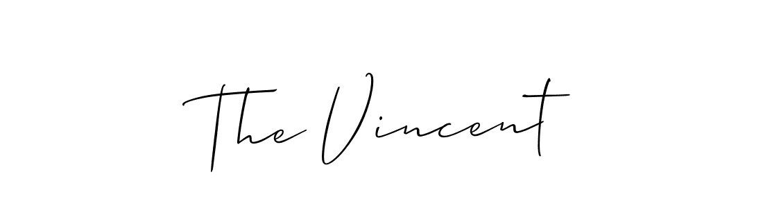 Allison_Script is a professional signature style that is perfect for those who want to add a touch of class to their signature. It is also a great choice for those who want to make their signature more unique. Get The Vincent name to fancy signature for free. The Vincent signature style 2 images and pictures png