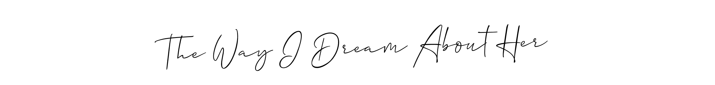 See photos of The Way I Dream About Her official signature by Spectra . Check more albums & portfolios. Read reviews & check more about Allison_Script font. The Way I Dream About Her signature style 2 images and pictures png