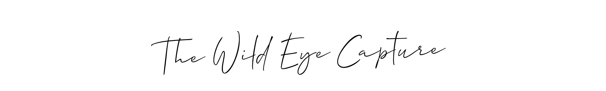 It looks lik you need a new signature style for name The Wild Eye Capture. Design unique handwritten (Allison_Script) signature with our free signature maker in just a few clicks. The Wild Eye Capture signature style 2 images and pictures png