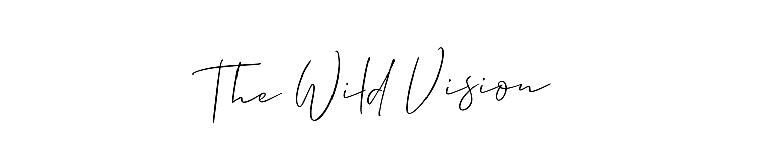 Allison_Script is a professional signature style that is perfect for those who want to add a touch of class to their signature. It is also a great choice for those who want to make their signature more unique. Get The Wild Vision name to fancy signature for free. The Wild Vision signature style 2 images and pictures png
