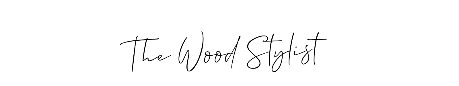 This is the best signature style for the The Wood Stylist name. Also you like these signature font (Allison_Script). Mix name signature. The Wood Stylist signature style 2 images and pictures png