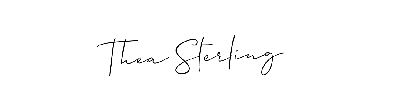 if you are searching for the best signature style for your name Thea Sterling. so please give up your signature search. here we have designed multiple signature styles  using Allison_Script. Thea Sterling signature style 2 images and pictures png