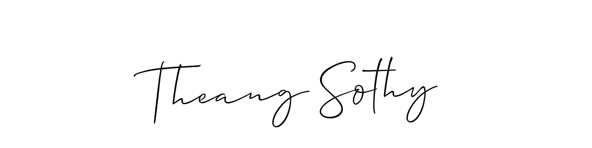 You can use this online signature creator to create a handwritten signature for the name Theang Sothy. This is the best online autograph maker. Theang Sothy signature style 2 images and pictures png