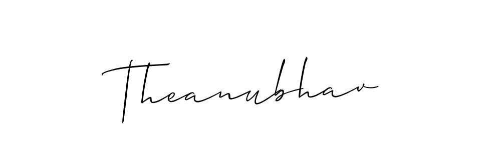 Also You can easily find your signature by using the search form. We will create Theanubhav name handwritten signature images for you free of cost using Allison_Script sign style. Theanubhav signature style 2 images and pictures png